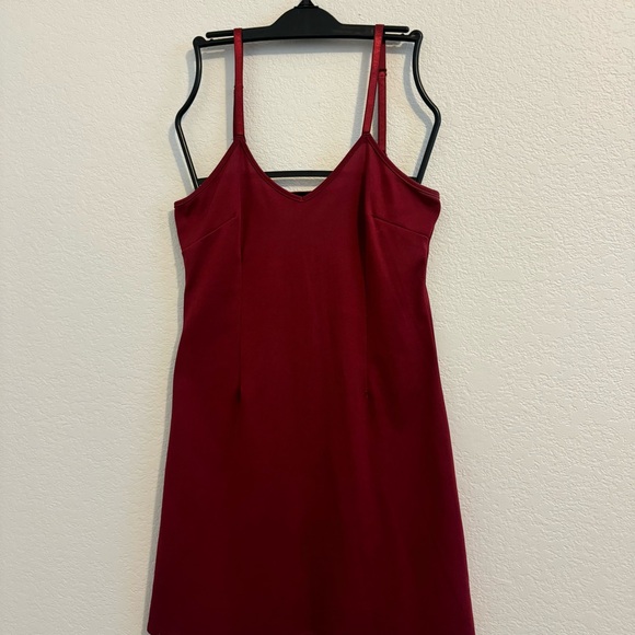 Adrianna Papell Knit 100% Merino Wool Lined Sweater Dress in Deep Red. S… - Picture 12 of 15